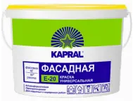 Краска Kapral E20 (Капрал) фасадная 15кг (10л) + БЕСПЛАТНАЯ КОЛЕРОВКА