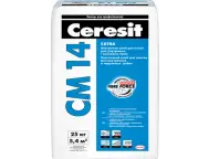 Клей для плитки эластичный Ceresit CM 14, 25 кг