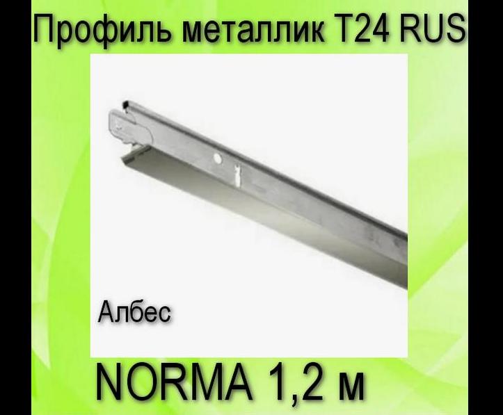 Профиль NORMA металлик Т24 RUS L=1,2 (мет.) Албес 