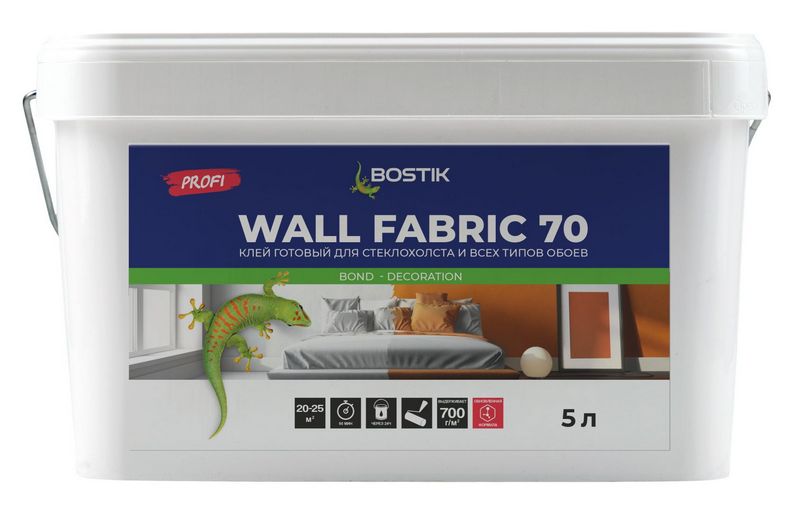 Клей Bostik 70 для стеклохолста 5 л (Швеция)