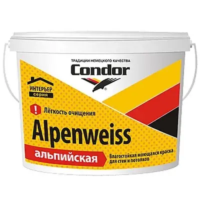 Краска Водно-Дисперсионная Alpenweiss-TR, 10кг (ПРОЗРАЧНАЯ БАЗА)