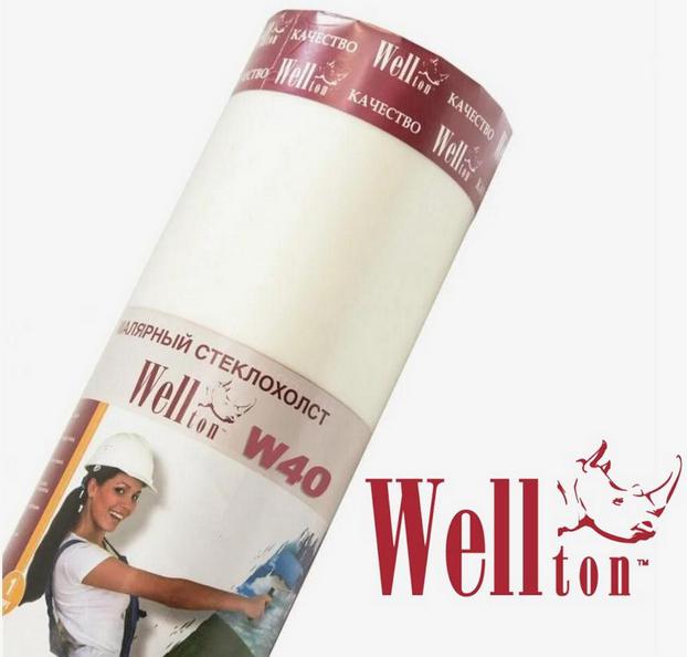 Стеклохолст Wellton 40 г/м², 50 м²